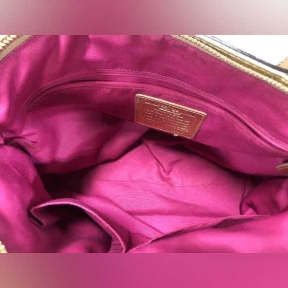 COACH Poppy Rainbow Pop Glam Multicolor Signature Cs Double Strap Shoulder Bag - Picture 6 of 11